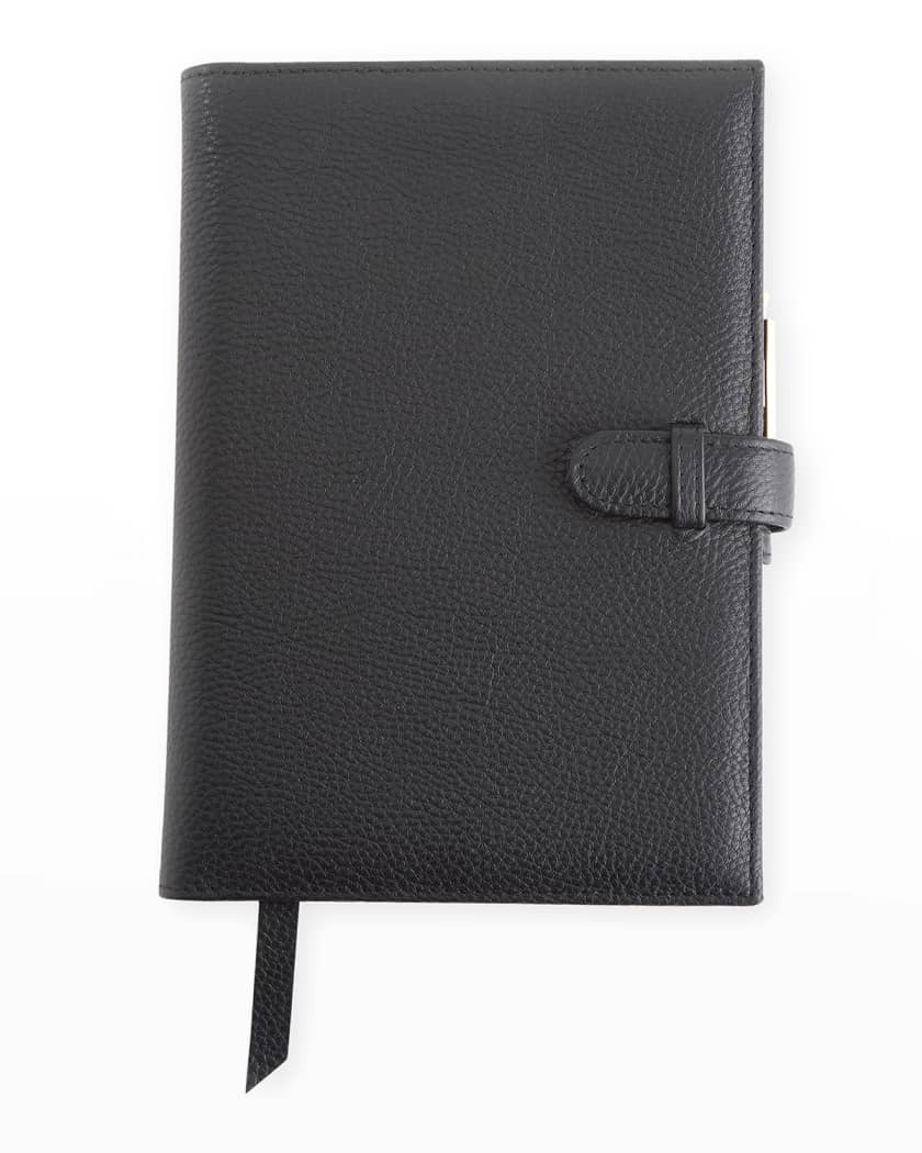 Royce New York Executive Leather Weekly Planner - Taupe