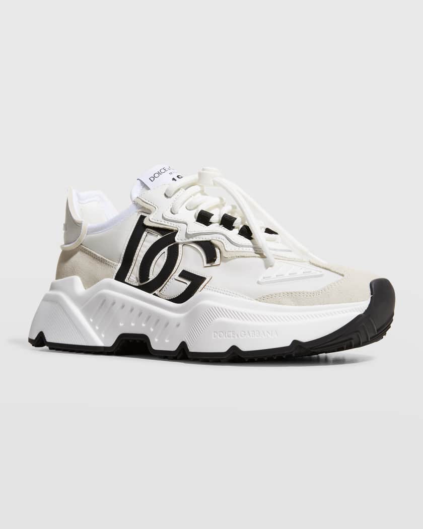 Daymaster Mixed Leather Runner Sneakers