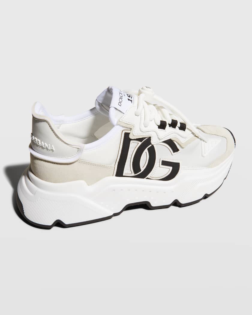 Daymaster Mixed Leather Runner Sneakers