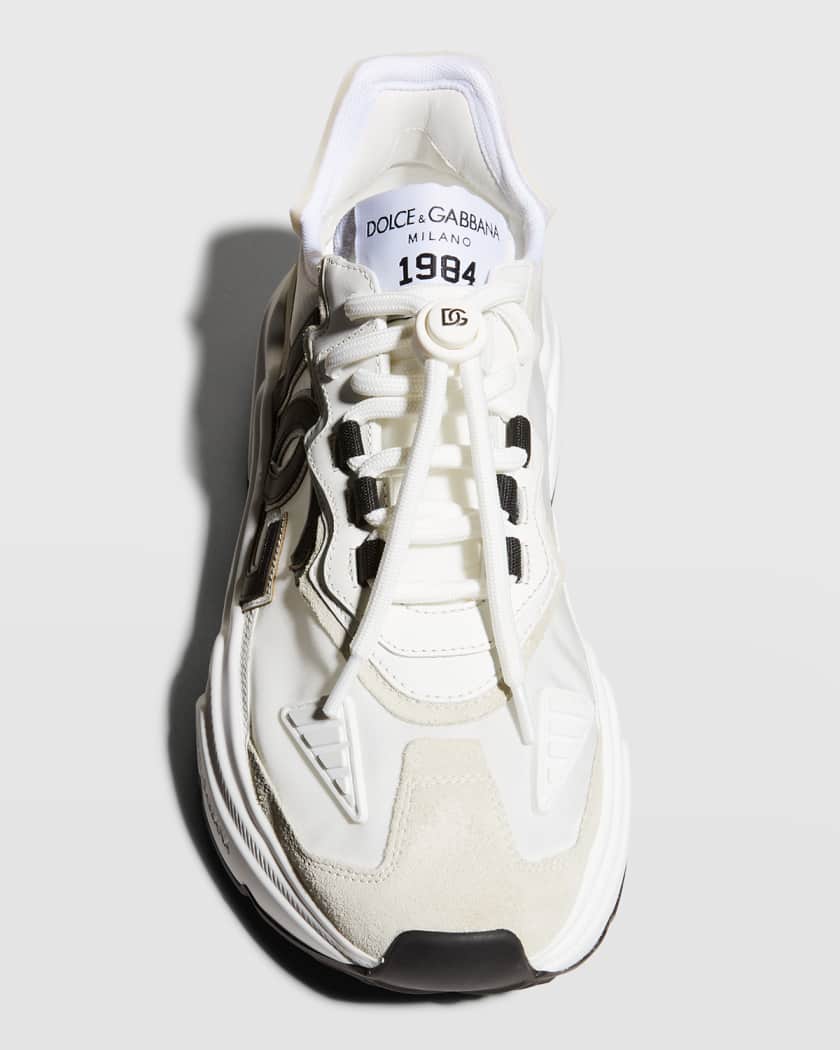 Daymaster Mixed Leather Runner Sneakers