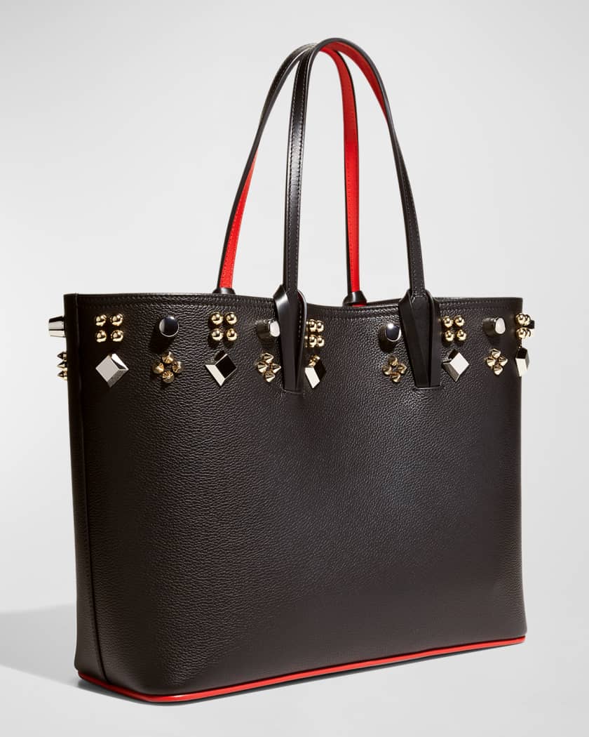 Christian Louboutin Cabata Empire Spike Studded Leather Tote Bag