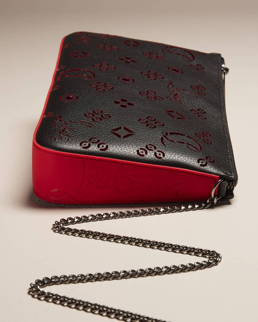 Loubila Shoudler Bag in Loubinthesky Perforated Leather