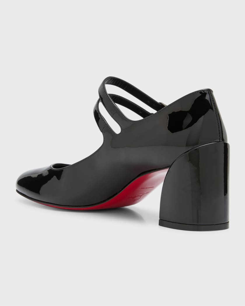 CHRISTIAN LOUBOUTIN Miss Jane Patent Red Sole Pumps - We Select