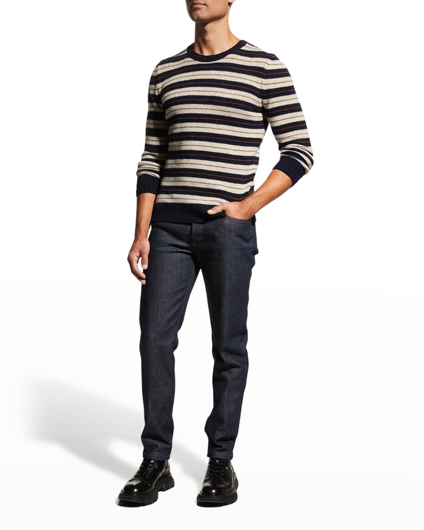 A P C Men S Toni Striped Sweater Neiman Marcus