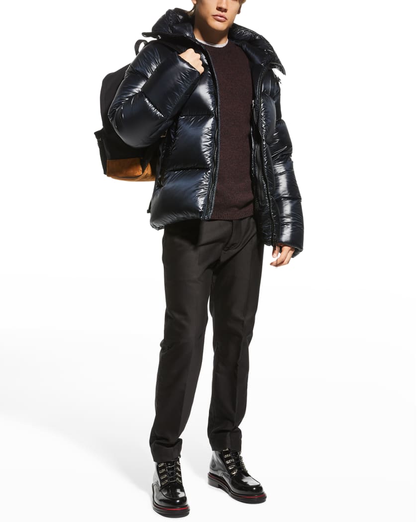 Men's Crofton Black Disc Puffer Jacket