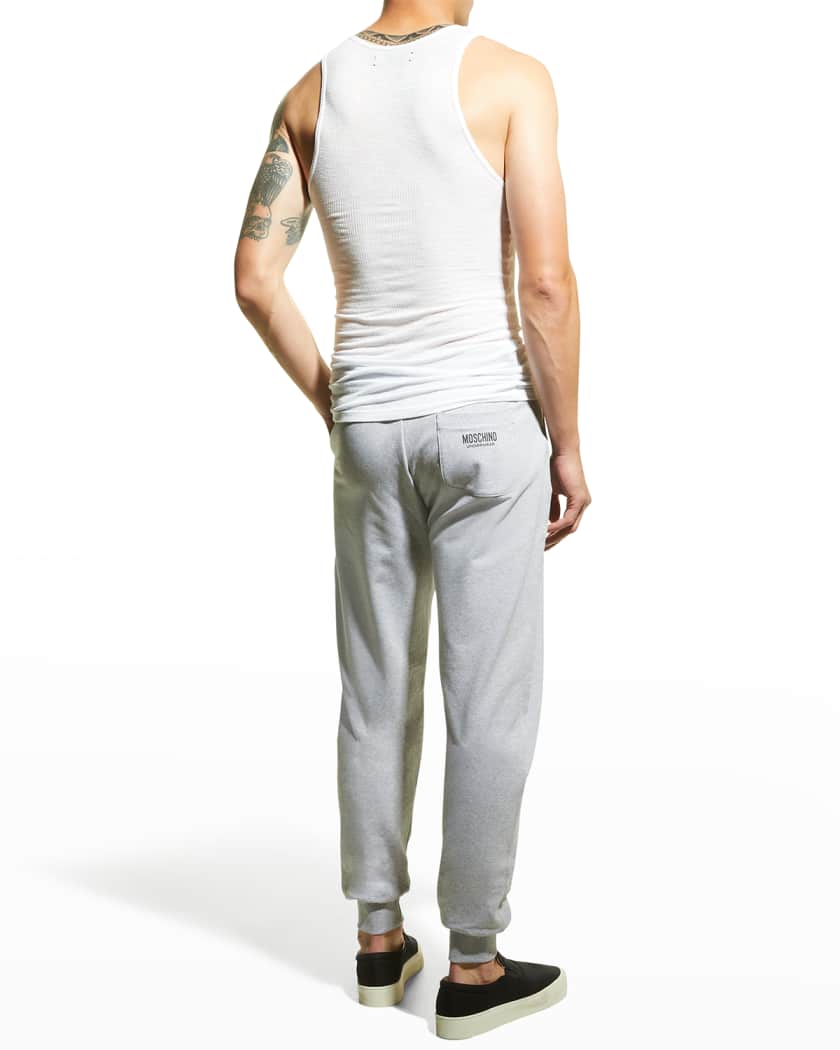 Moschino grey joggers hot sale mens