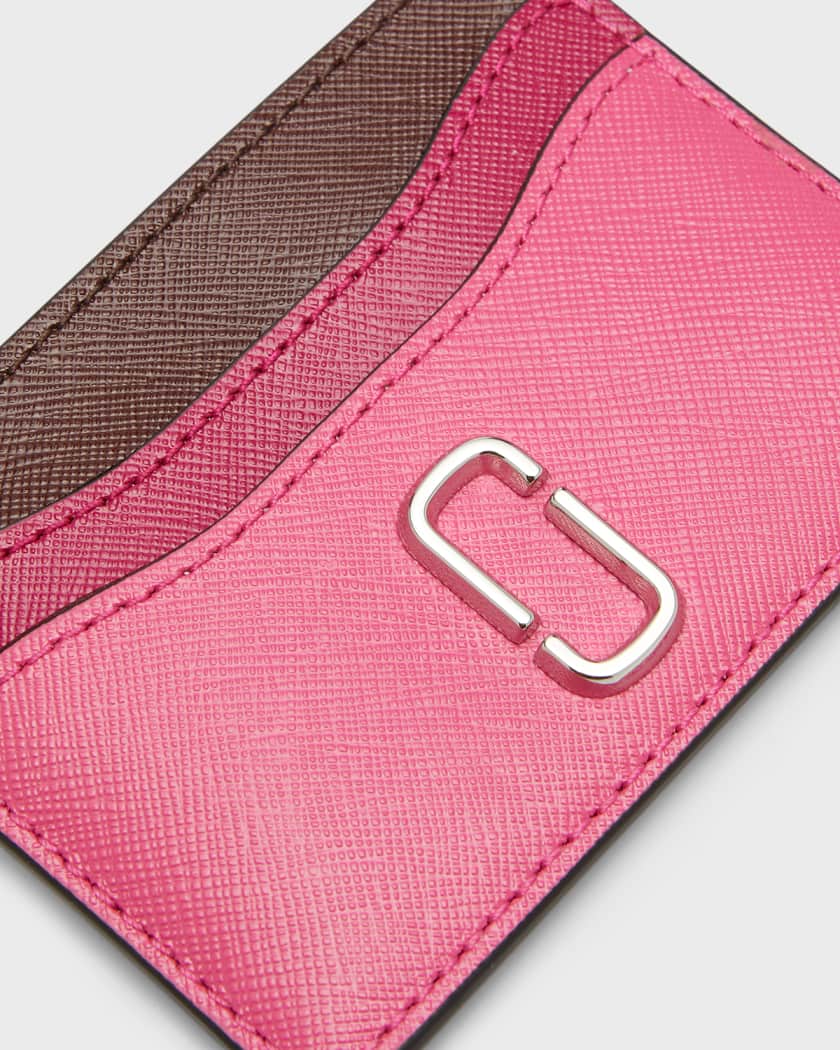 Marc Jacobs Snapshot Leather Shoulder Bag - Magenta Multi