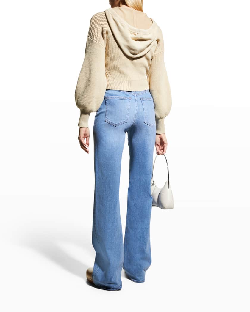 Crosbie Wide-Leg Jeans with Pocket Details