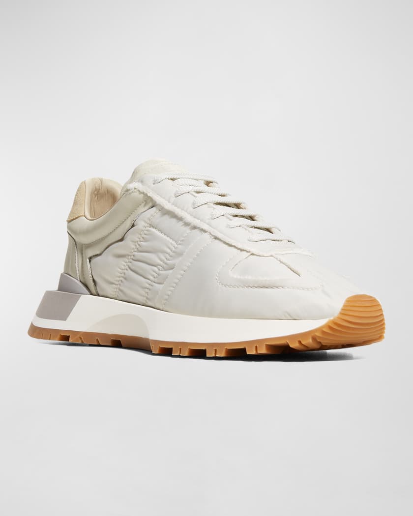 Maison Margiela Men s Evolution Quilted Mix Leather Runner