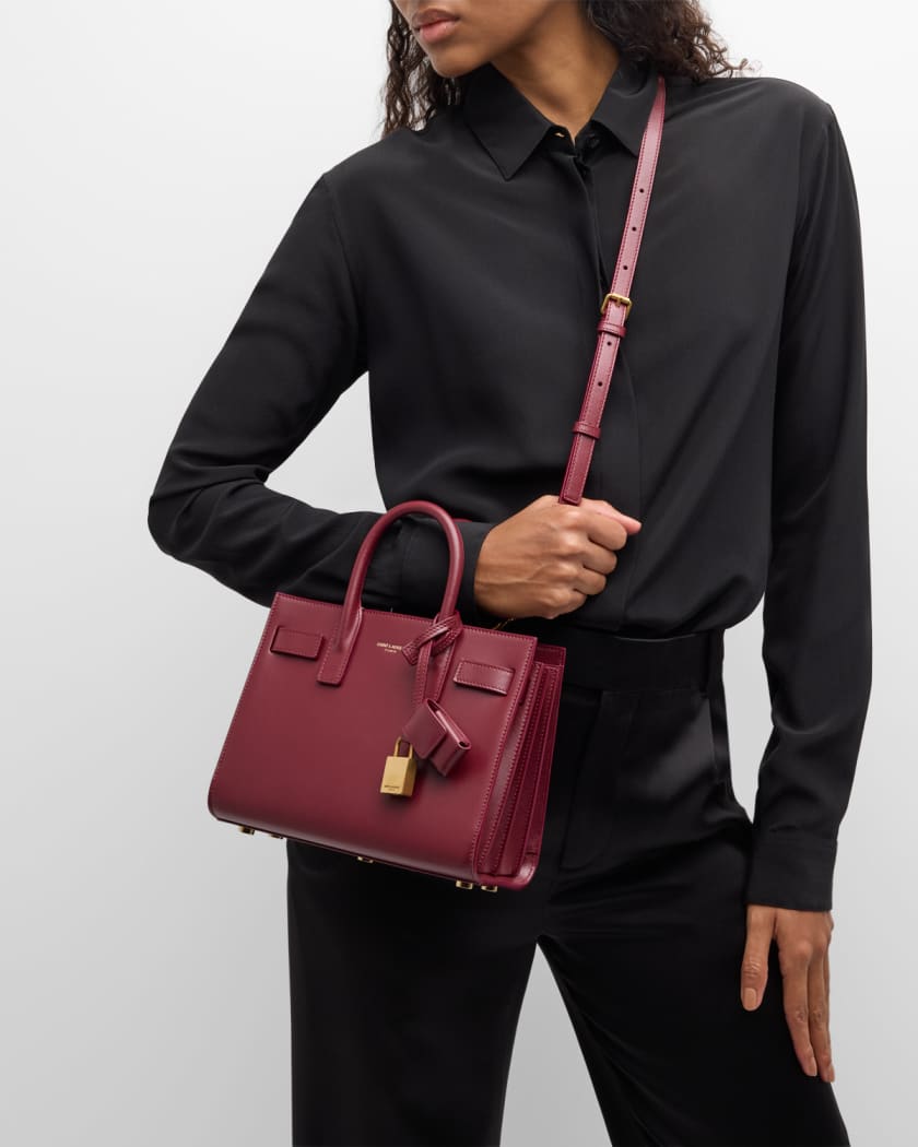 Sac De Jour Nano Top-Handle Bag in Smooth Leather