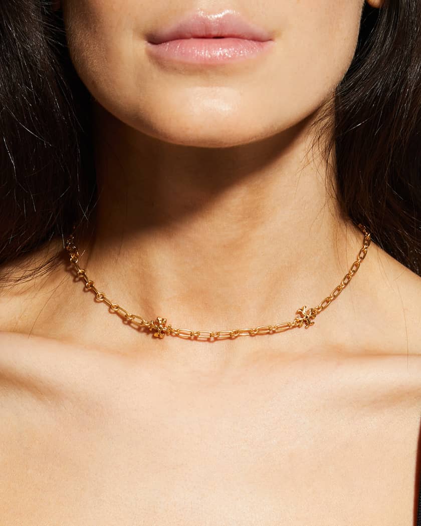 Tory Burch Roxanne Chain Delicate Necklace | Neiman Marcus