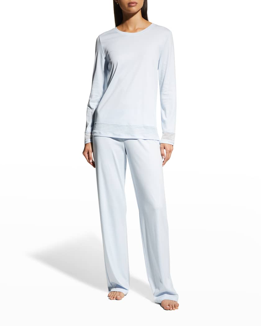 Hanro Ira Long Sleeve Pajama Set Neiman Marcus