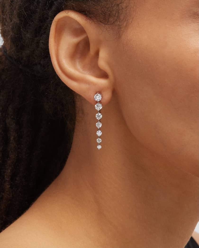 Neiman Marcus Diamonds 18K White Gold Graduated Diamond Drop
