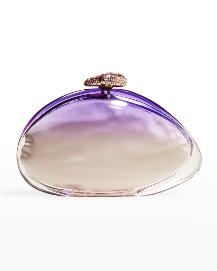 Benedetta Bruzziches Ariel Plexiglass Embellish Clutch Bag Neiman Marcus