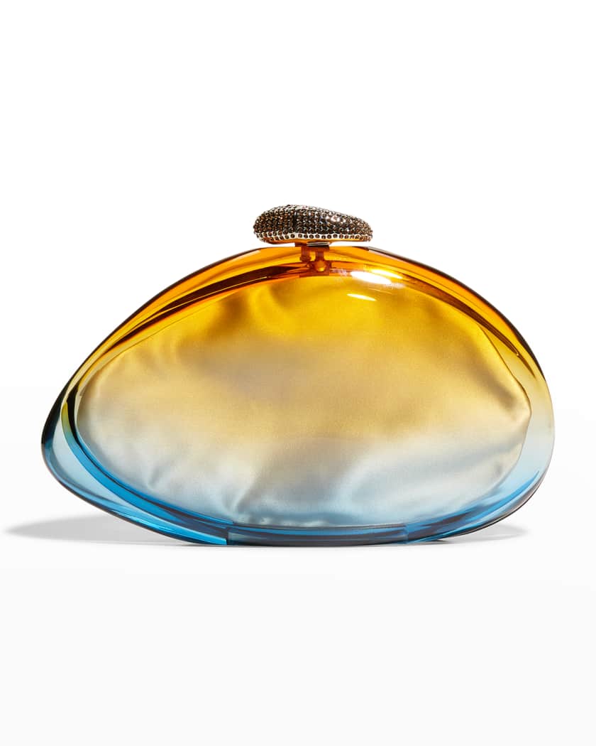 Benedetta Bruzziches Ariel Ombre Plexiglass Embellish Clutch Bag Neiman Marcus