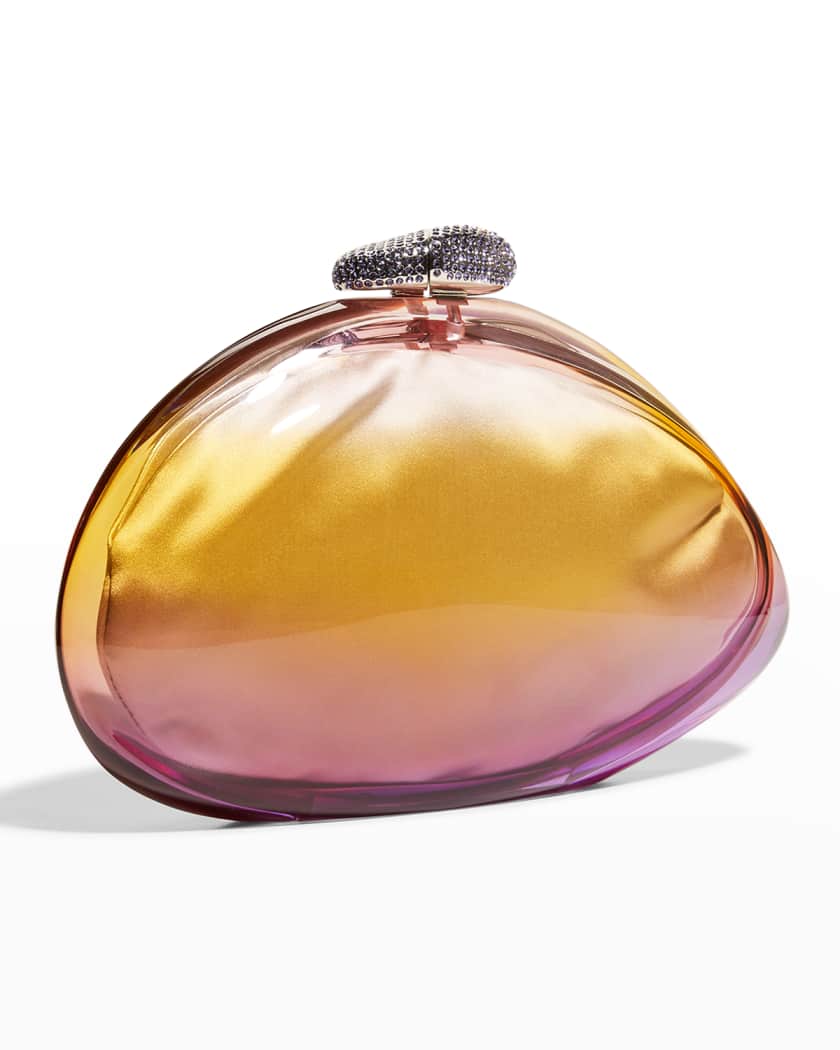 Benedetta Bruzziches Ariel Ombre Plexiglass Embellish Clutch Bag Neiman Marcus