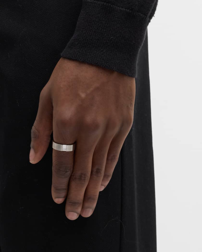Neiman Marcus Diamonds Men s 18k White Gold 3 Diamond Baguette