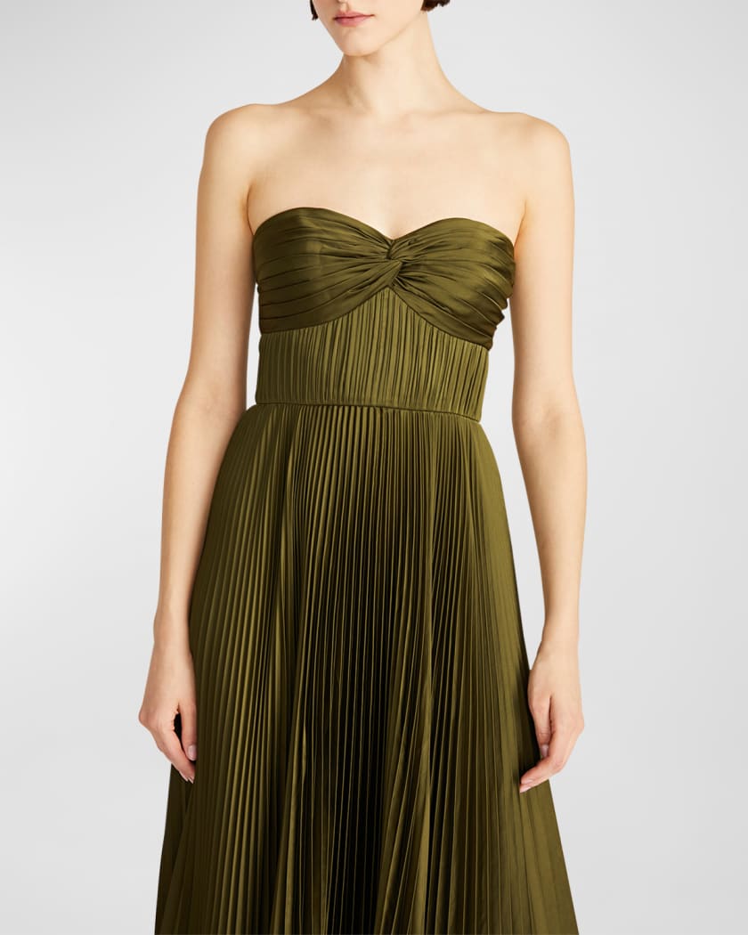 amur brown dress Kenny Suede Studded Midi main image 0