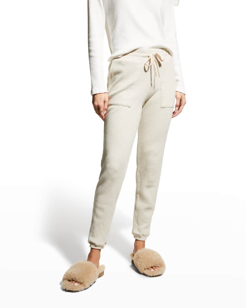 Monrow Brushed Thermal Sweatpants Neiman Marcus
