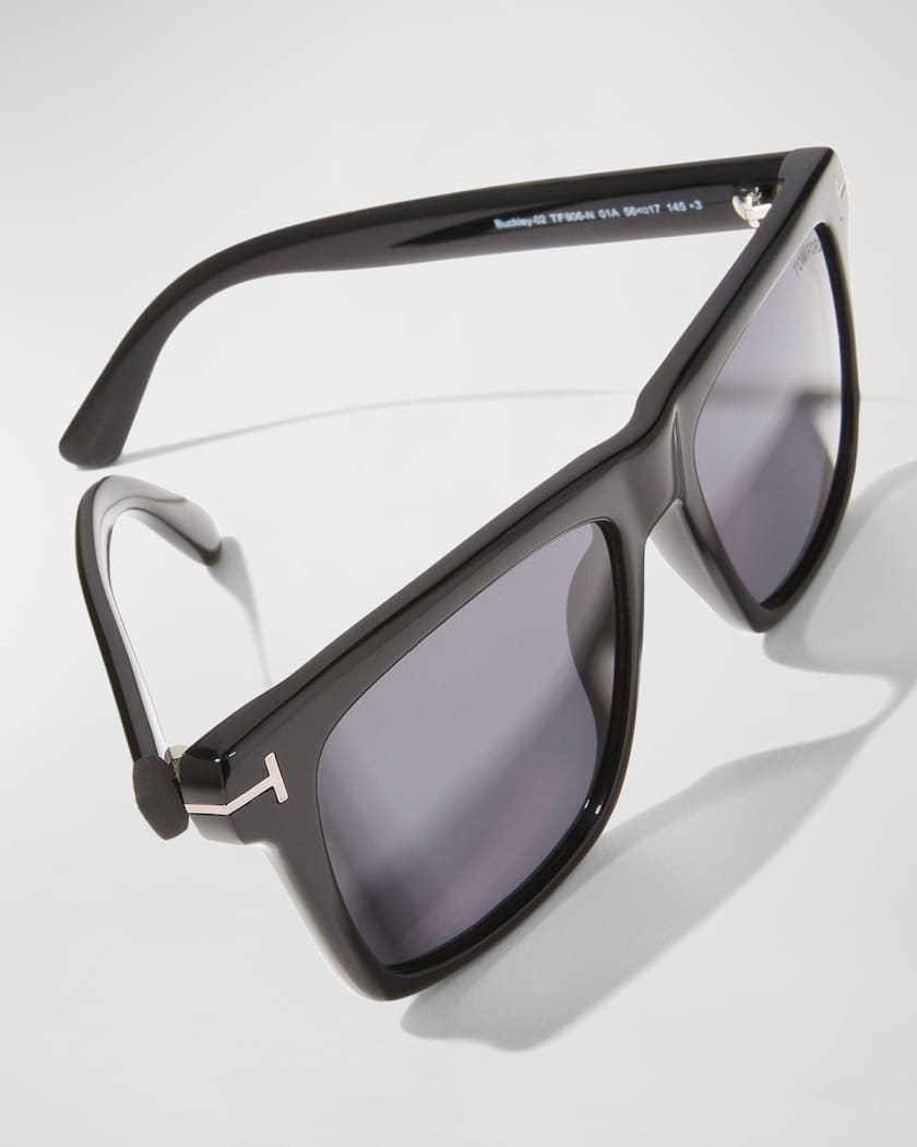 Men's Buckley-02 Square Acetate Sunglasses