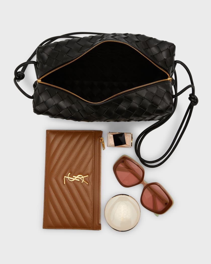 Bottega Veneta Loop Intrecciato Leather Mini Bag in Natural