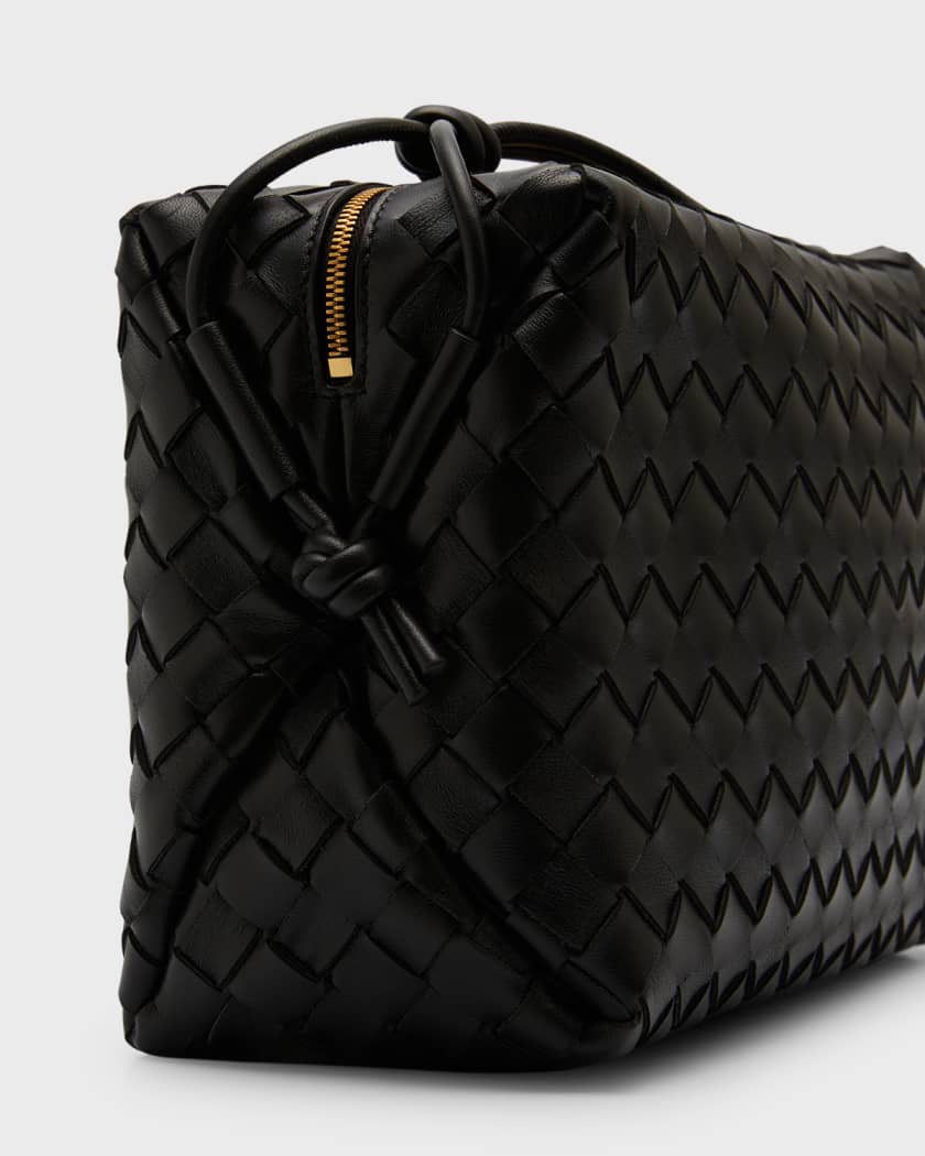 Bottega Veneta Loop Knot Woven Leather Crossbody Bag