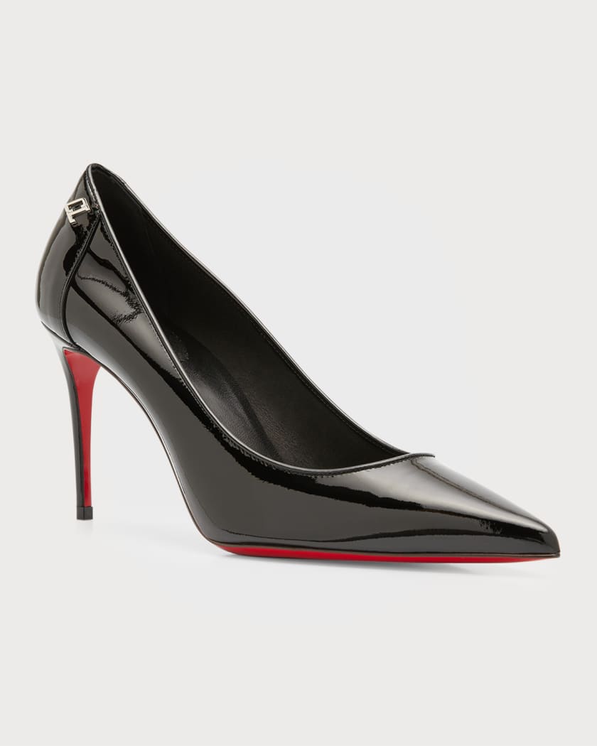 Christian Louboutin Sporty Kate 85mm Patent Soft Lining Red Sole Pumps