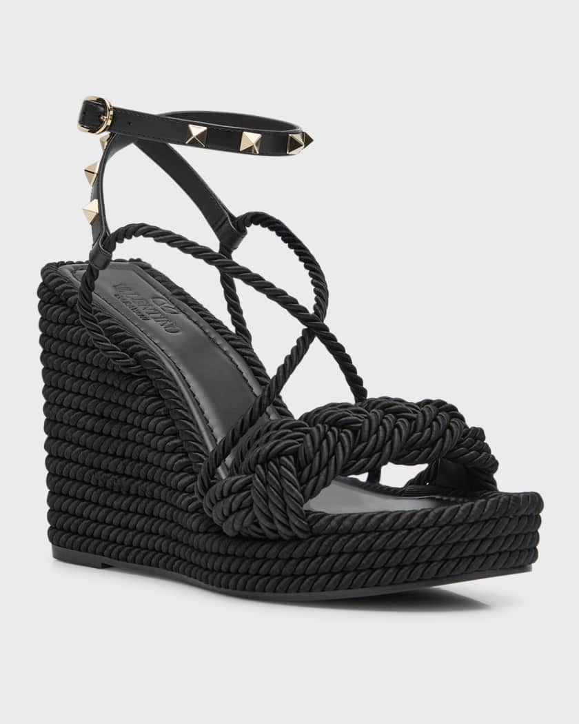 Rainbow wedge shop thong sandal
