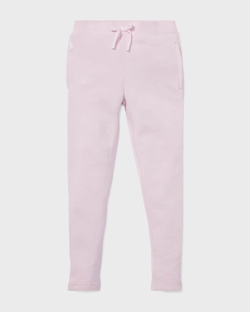 Ralph Lauren Childrenswear Girl's Drapey Terry-Fleece Lounge Pants