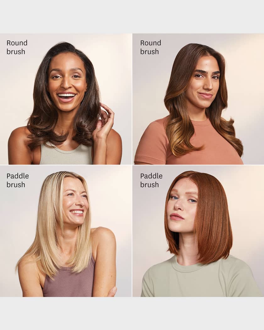 Blow dry with flat brush sale