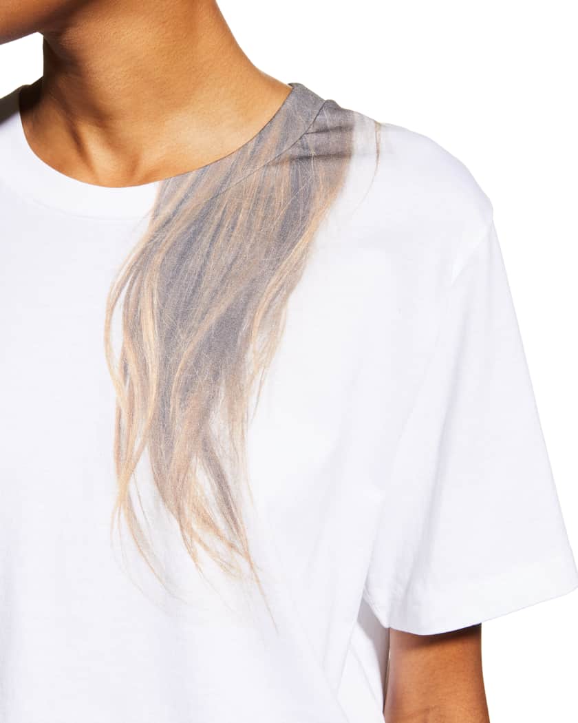 MM6 Maison Margiela T-Shirt with Hair Graphic