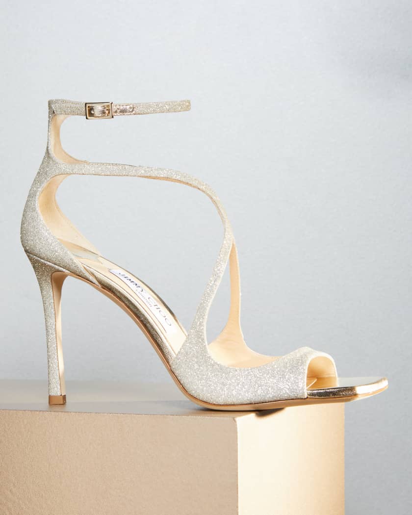 Azia Glitter Ankle-Strap Sandals