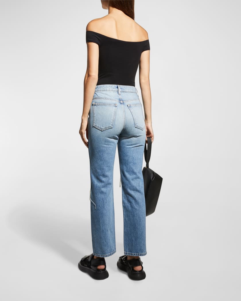 Khaite Abigail High Rise Straight Jeans | Neiman Marcus