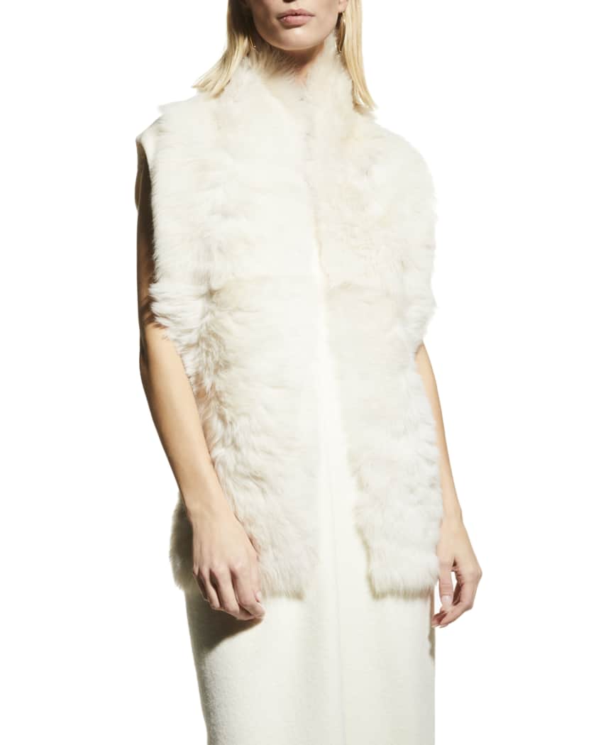 Yves Salomon Lamb Shearling Scarf Neiman Marcus