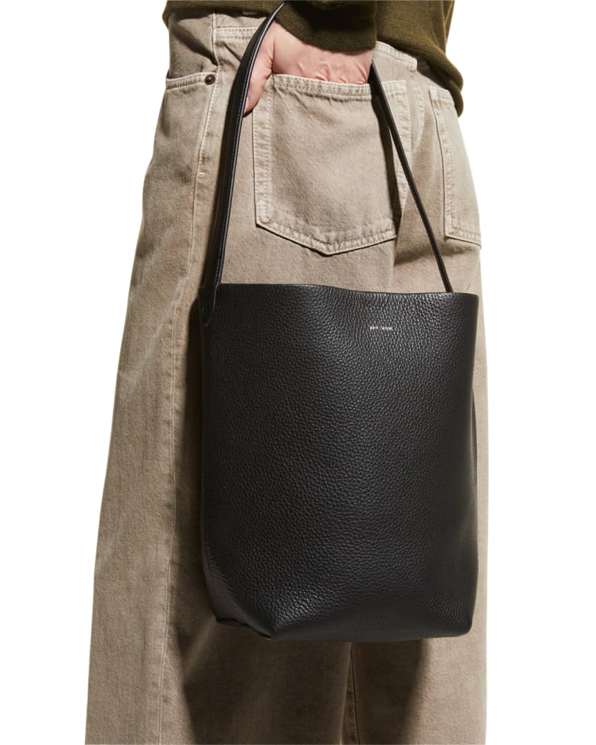 The Row Medium Leather N/S Park Tote Bag