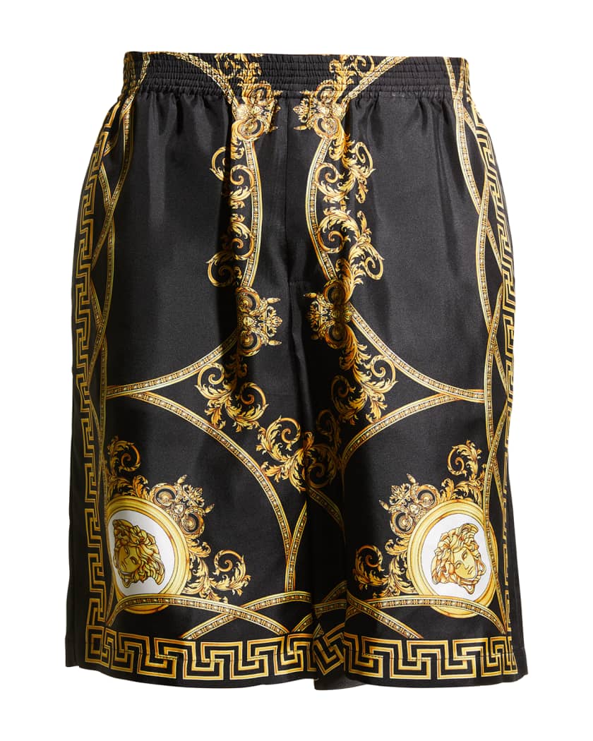 Versace Men's La Coupe Des Dieux Silk Shorts