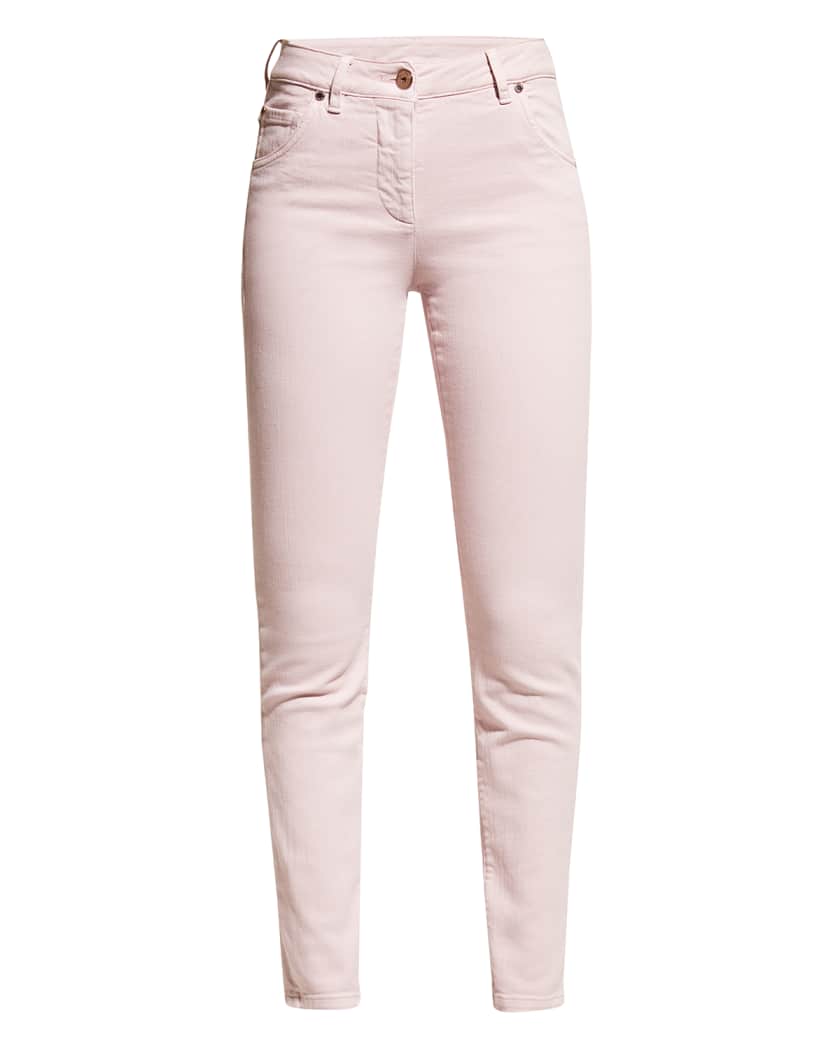 Brunello Cucinelli Slim-Leg Garment Dyed Jeans