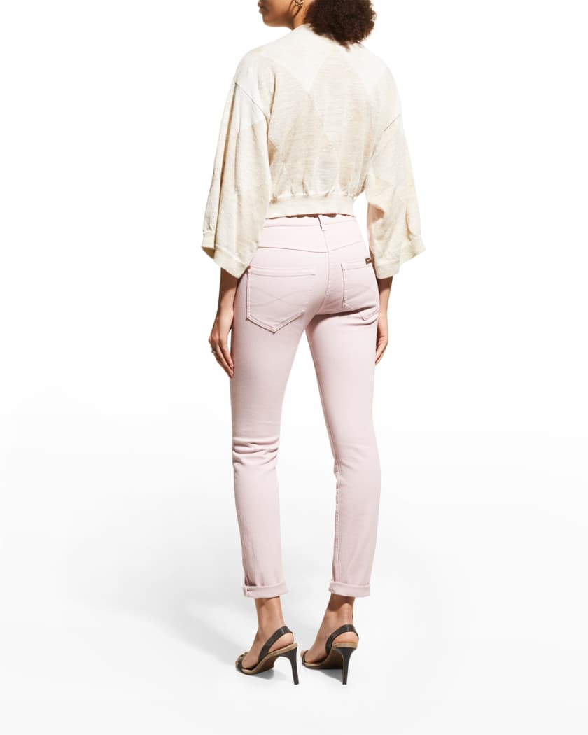 Brunello Cucinelli Slim-Leg Garment Dyed Jeans | Neiman Marcus