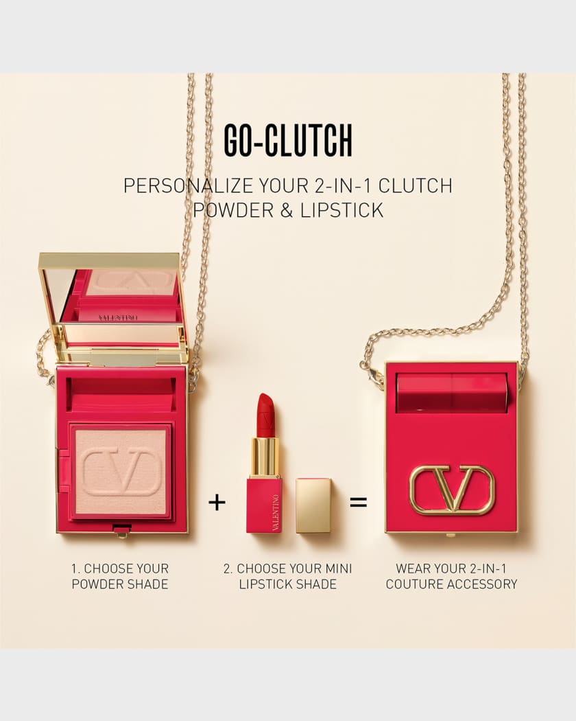 VLTN Go-Clutch Bag with Refillable Finishing Powder
