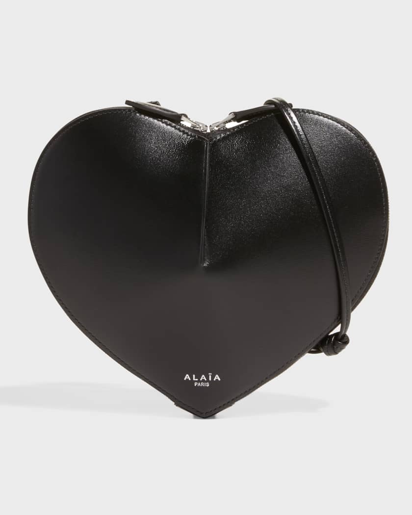Alaia Heart Leather Shoulder Bag
