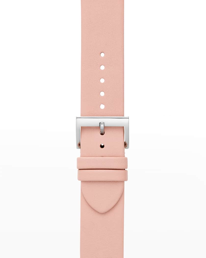 Tory Burch McGraw Leather Apple Watch Band in Blush, 38-40mm | Neiman Marcus