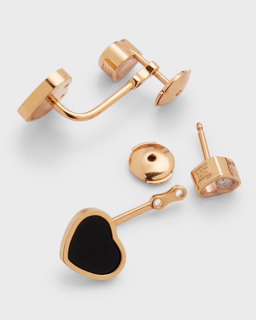 Ashoka Diamond Drop Earrings in 18K Rose Gold, Style #E-2377P-GROUP-18KP