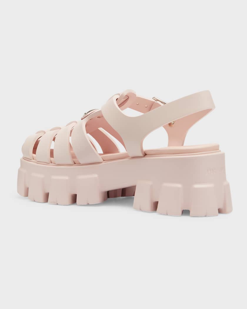 Prada pink deals platform sandals