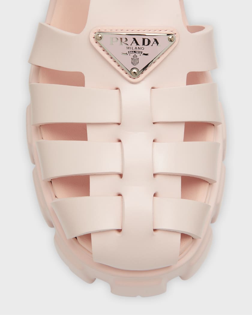 Prada Women's Logo Rubber Booties