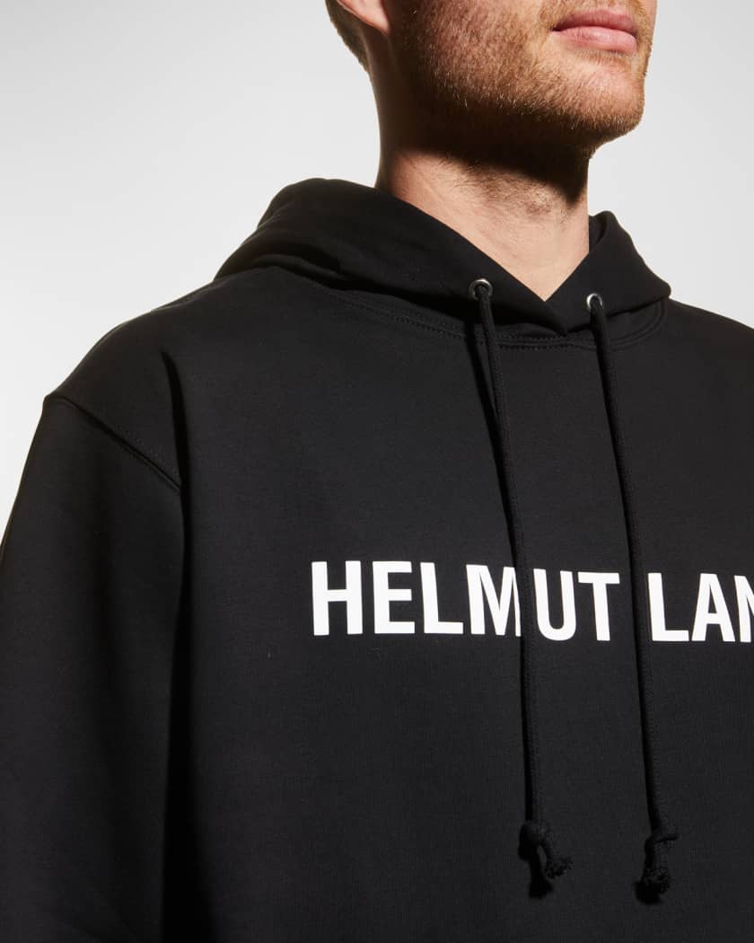 Helmut Lang Men s Core Logo Pullover Hoodie Neiman Marcus
