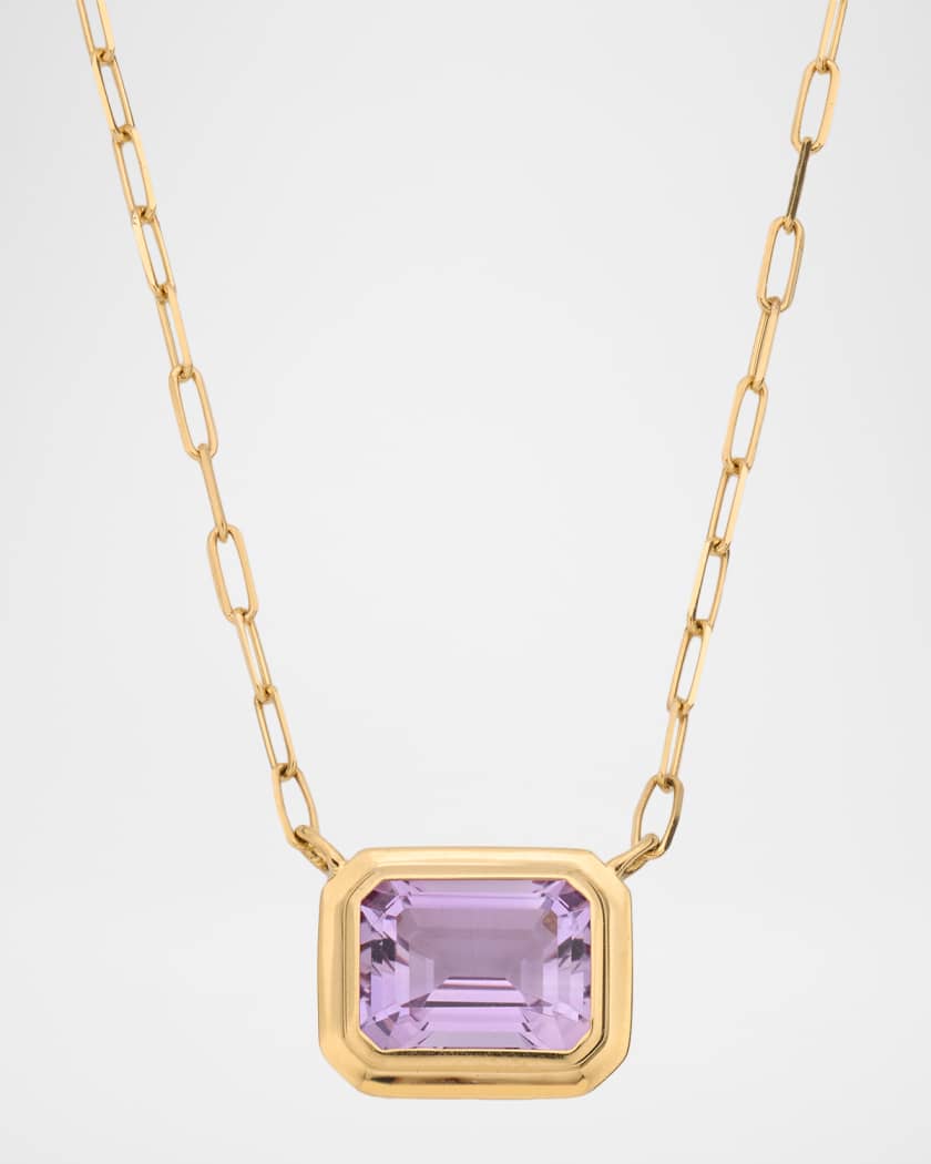 Goshwara 18K Manhattan Amethyst Pendant Necklace | Neiman Marcus