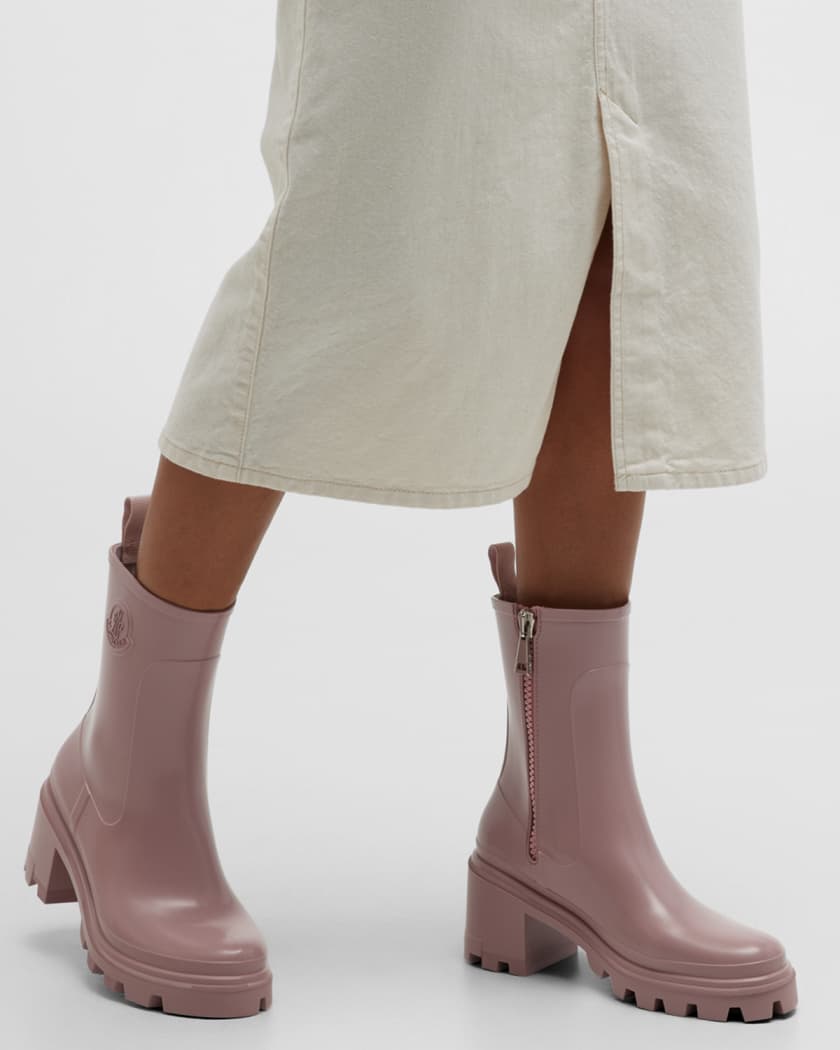 Moncler Loftgrip Rubber Zip Rain Boots