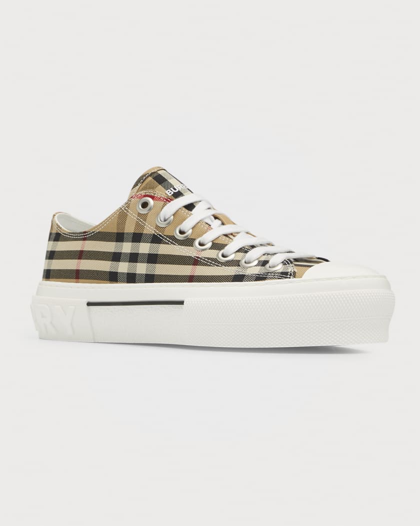 Burberry Shoes Jack Check Low Top Sneakers