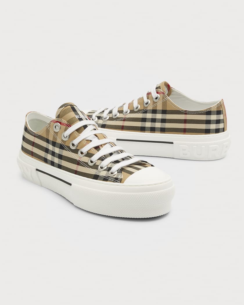 Burberry Monogram Denim Blue Low Top Sneakers