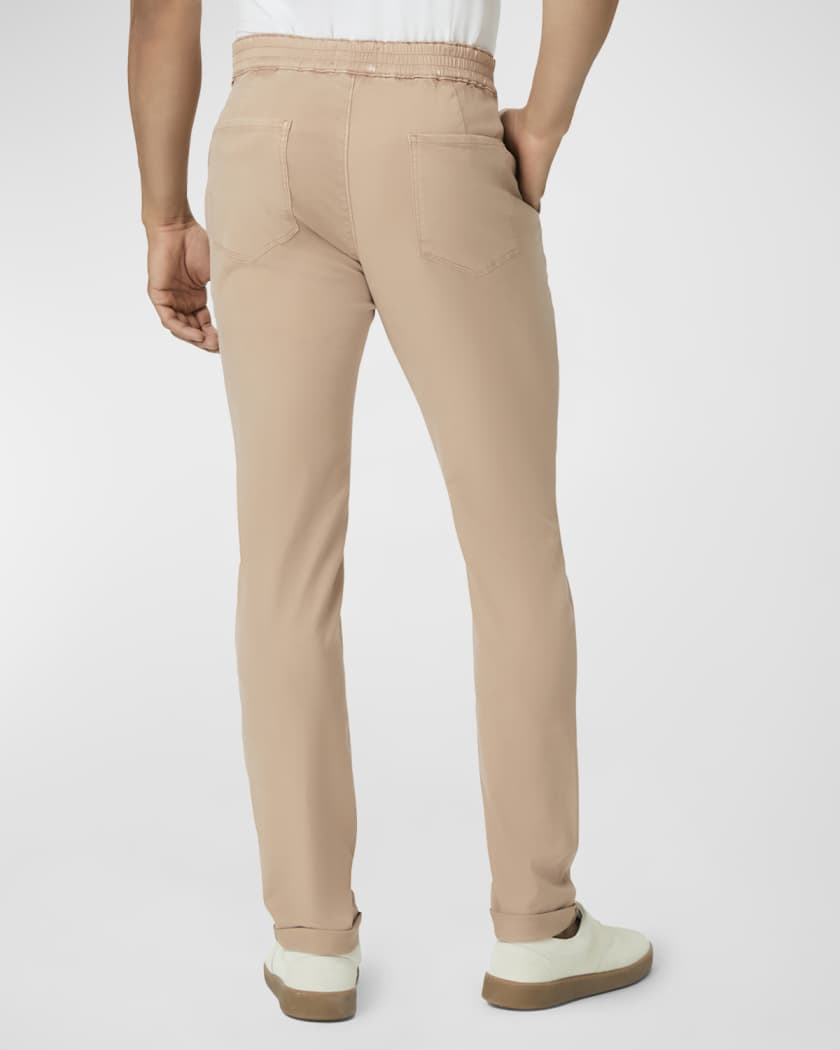 PAIGE Men's Fraser Stretch Twill Cuffed Pants | Neiman Marcus